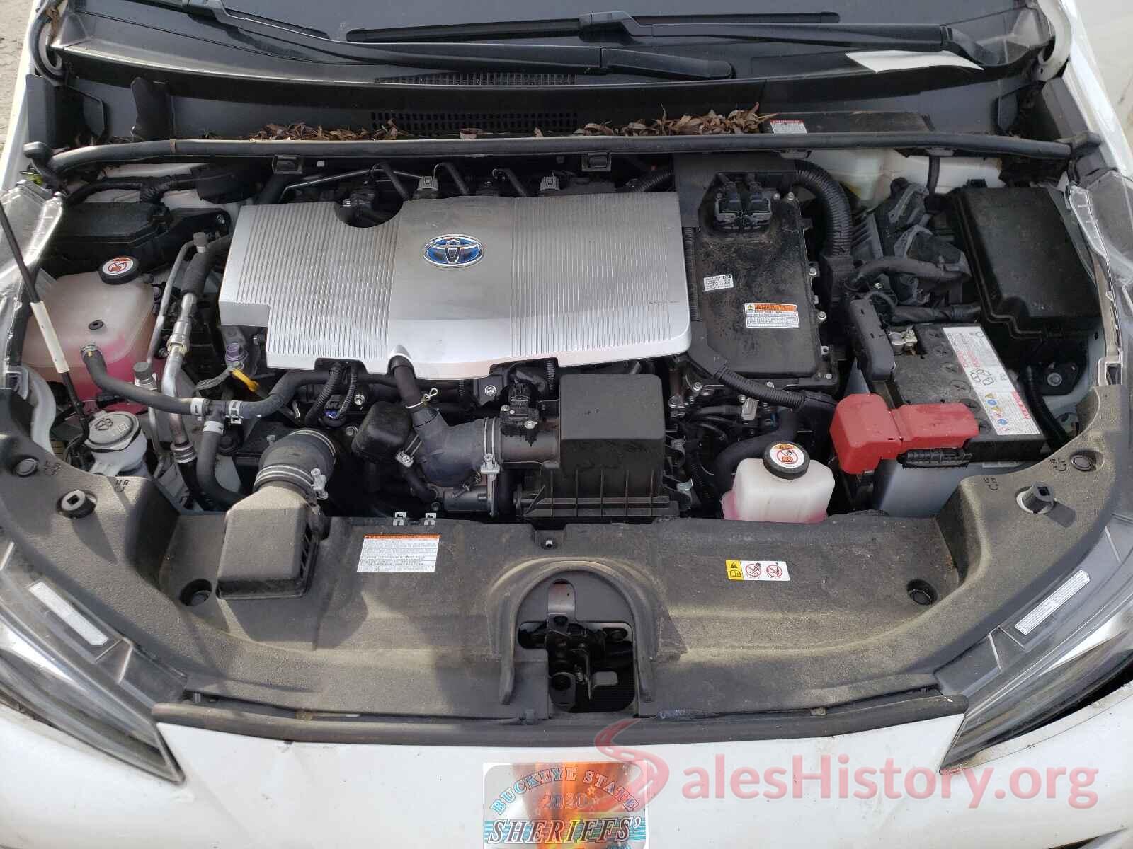 JTDL9RFU6K3006968 2019 TOYOTA PRIUS