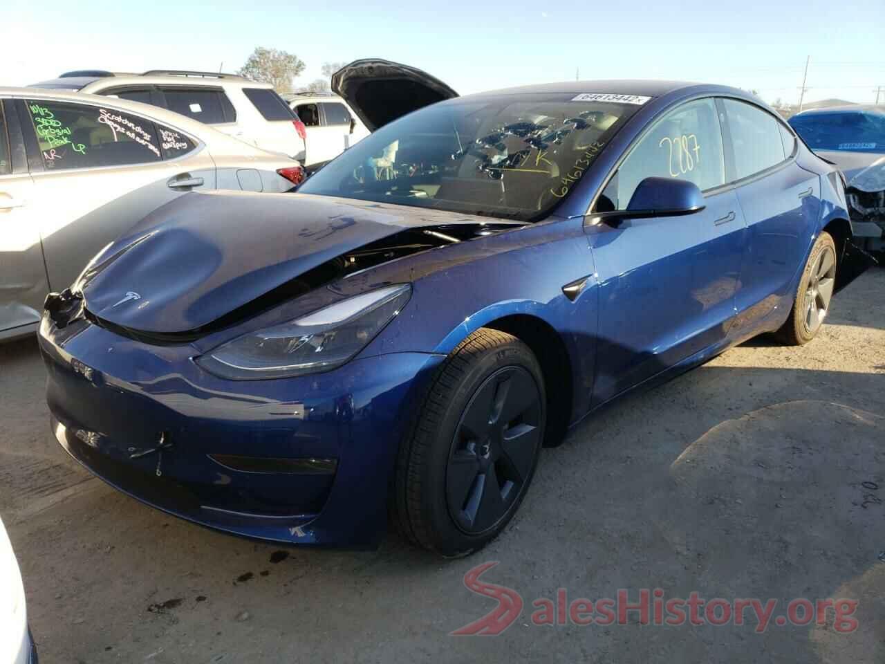 5YJ3E1EA9MF027372 2021 TESLA MODEL 3