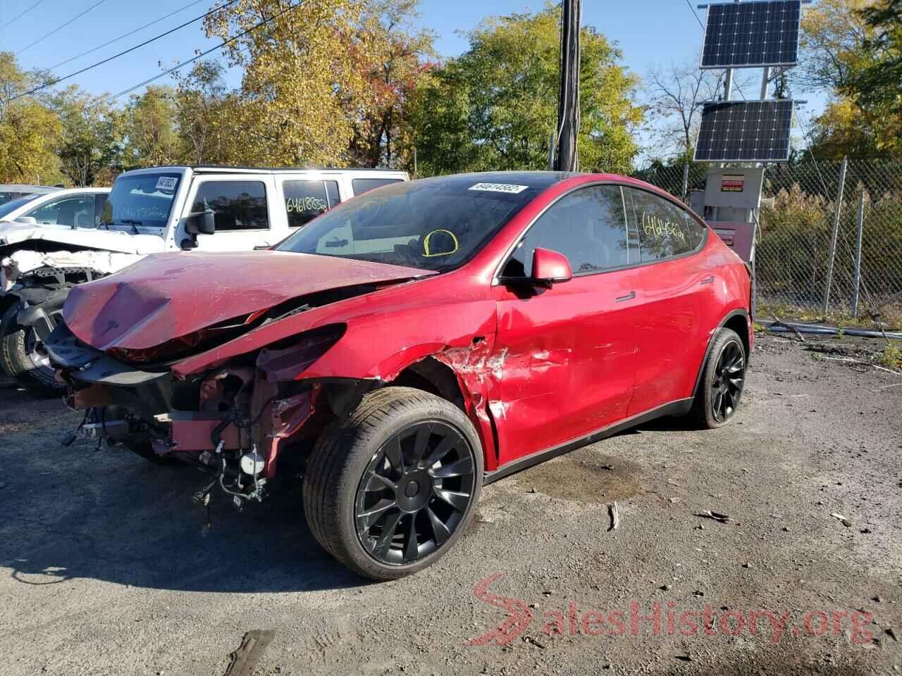 7SAYGDEEXNF454438 2022 TESLA MODEL Y