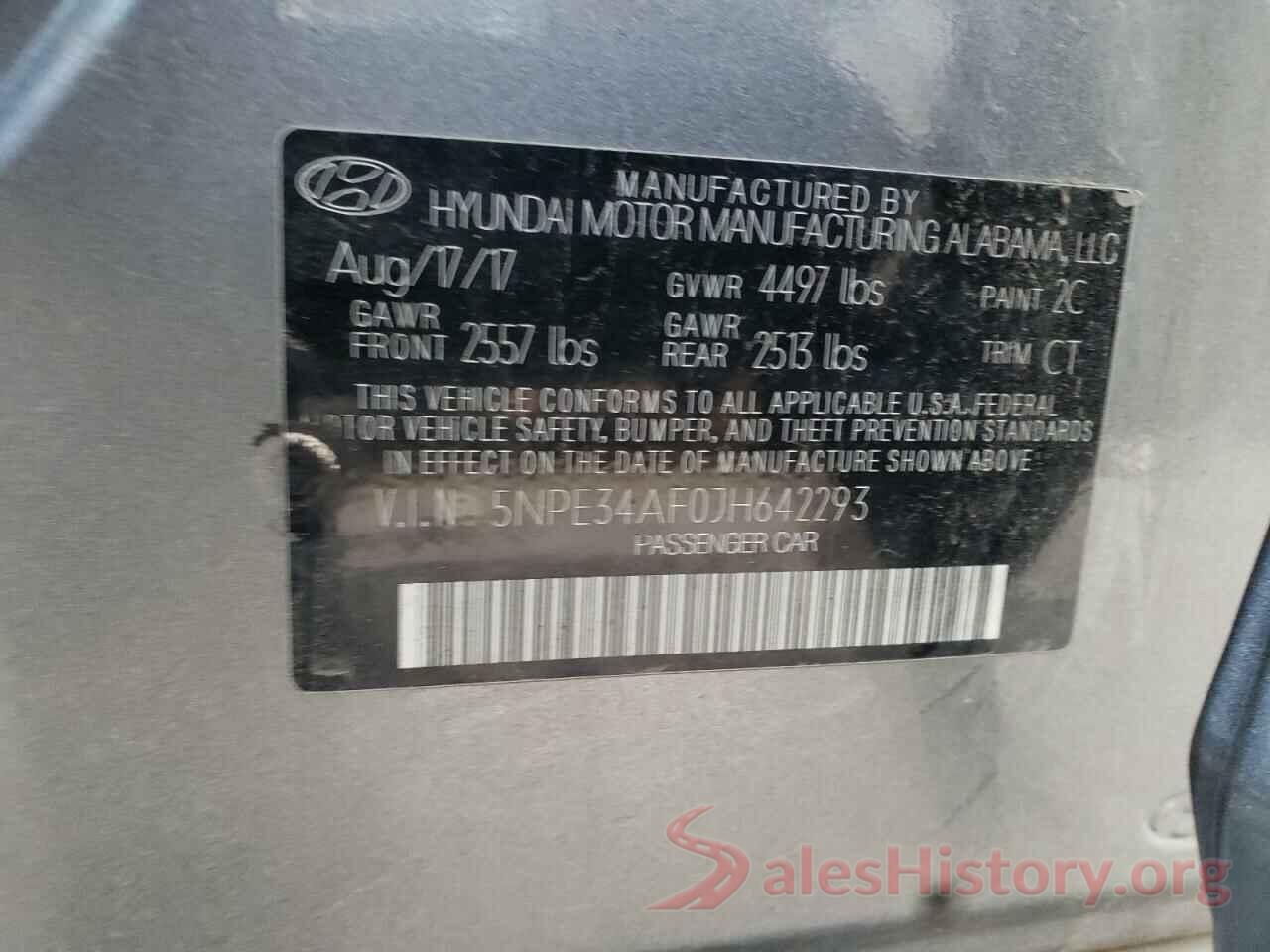 5NPE34AF0JH642293 2018 HYUNDAI SONATA