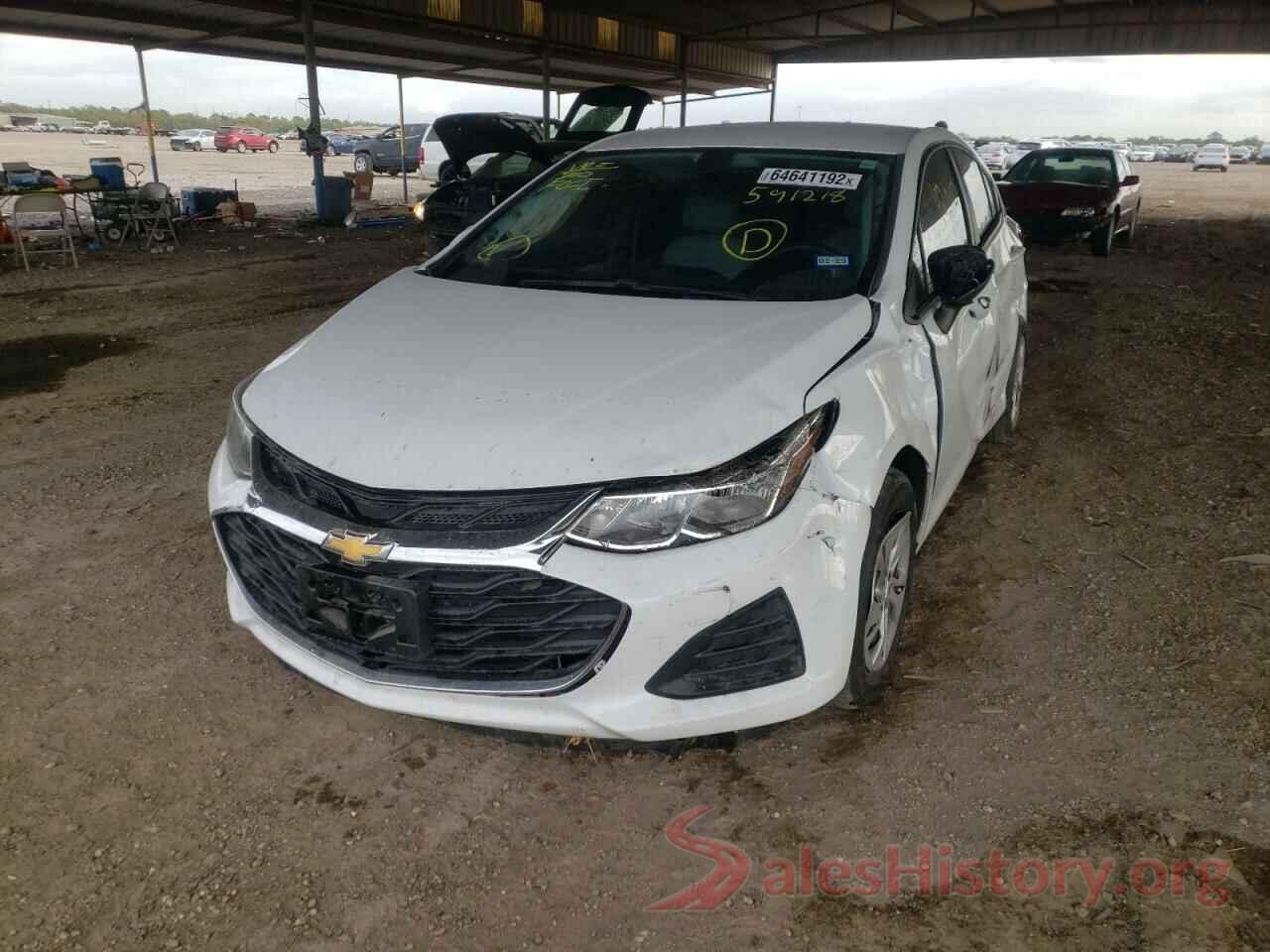 3G1BC6SMXKS591218 2019 CHEVROLET CRUZE