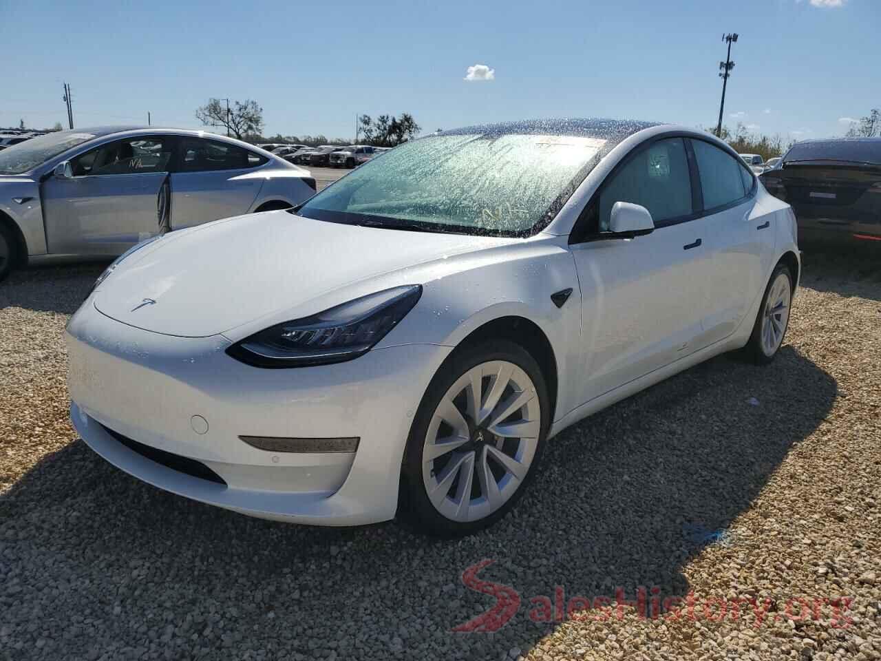 5YJ3E1EA6NF243830 2022 TESLA MODEL 3