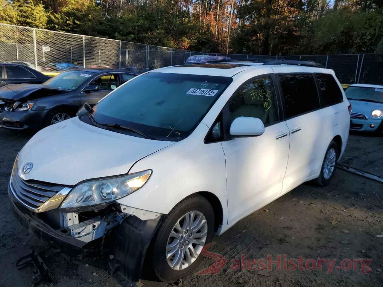 5TDYK3DC0DS340593 2013 TOYOTA SIENNA