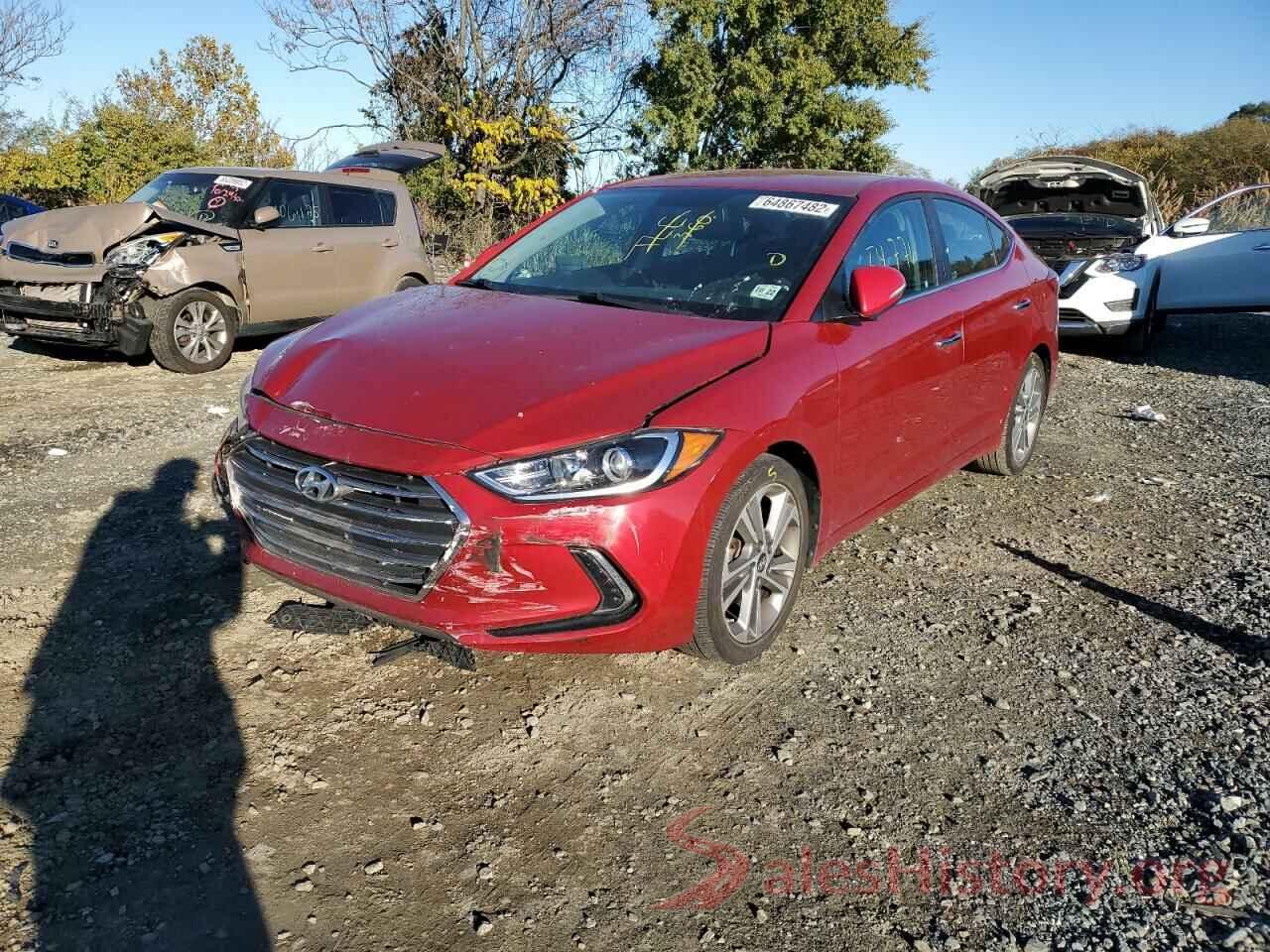 KMHD84LF9HU282074 2017 HYUNDAI ELANTRA