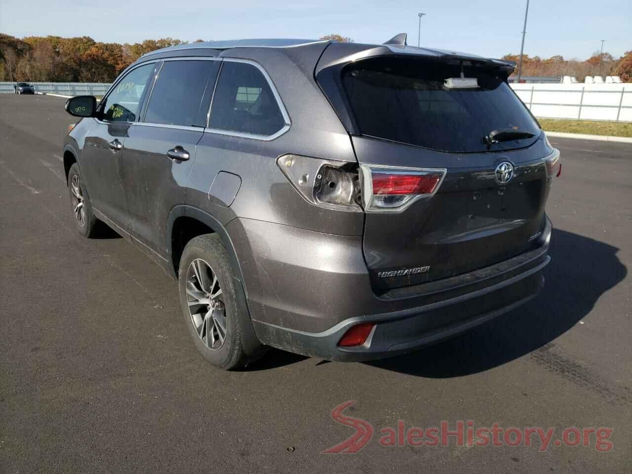 5TDJKRFH0GS261670 2016 TOYOTA HIGHLANDER