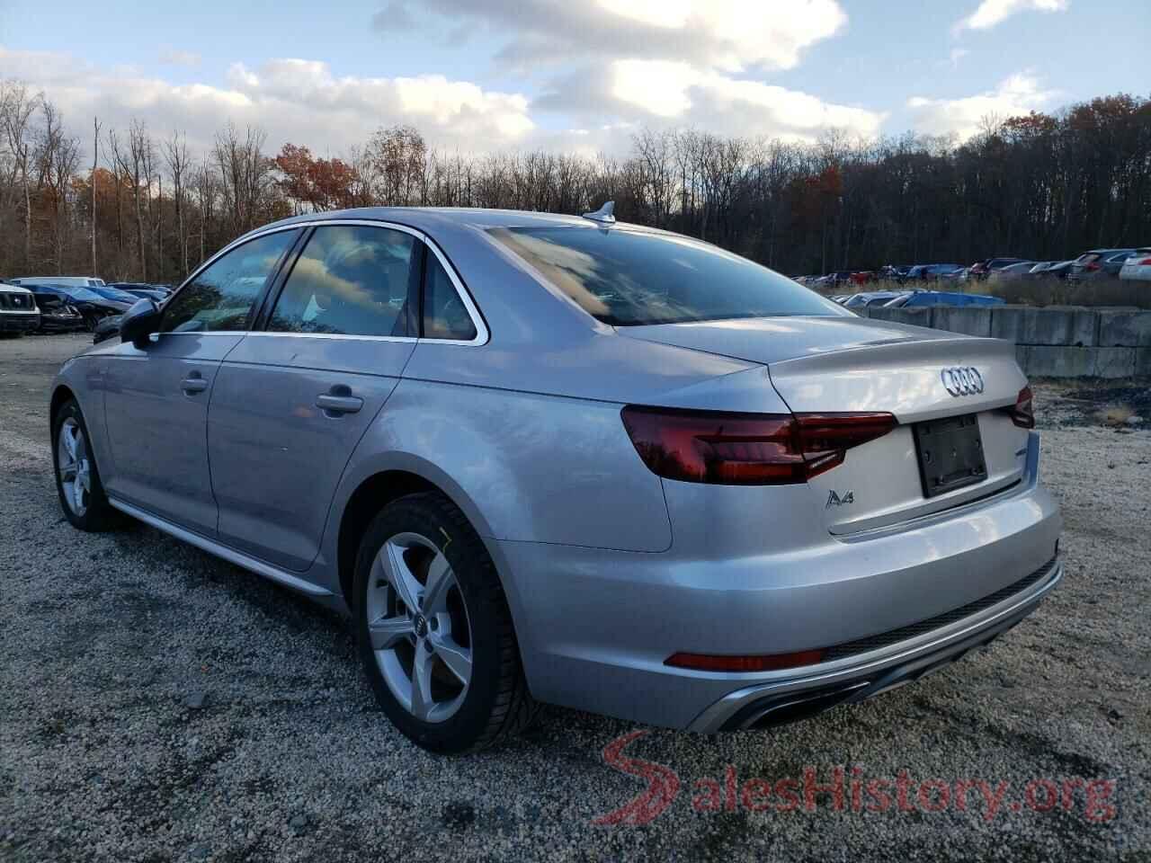 WAUDNAF40KA031844 2019 AUDI A4