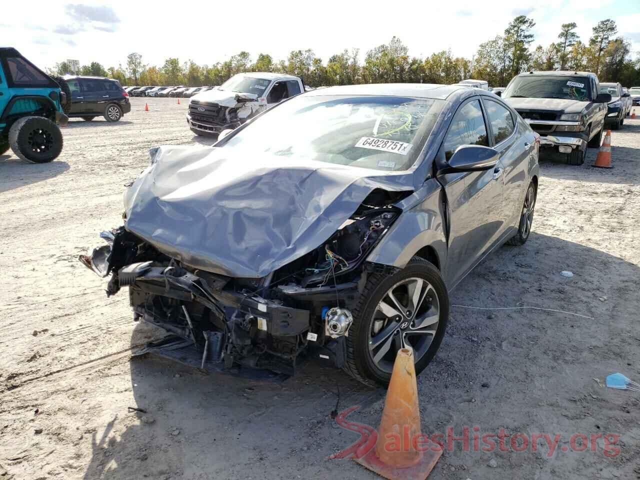 KMHDH4AEXGU594736 2016 HYUNDAI ELANTRA