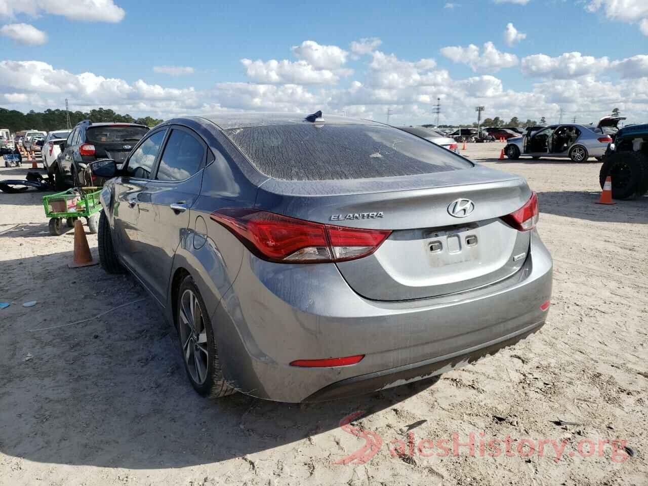 KMHDH4AEXGU594736 2016 HYUNDAI ELANTRA