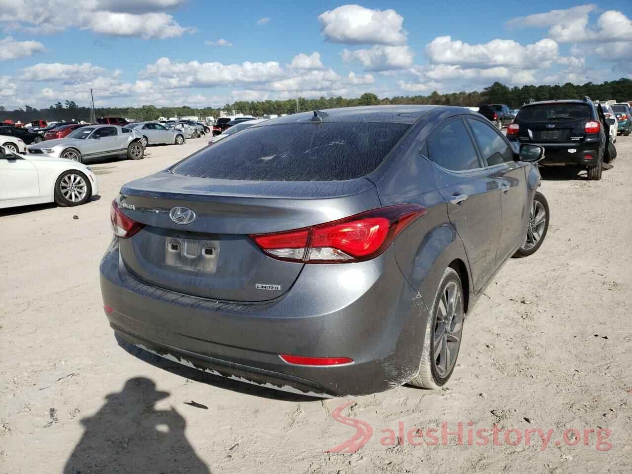 KMHDH4AEXGU594736 2016 HYUNDAI ELANTRA