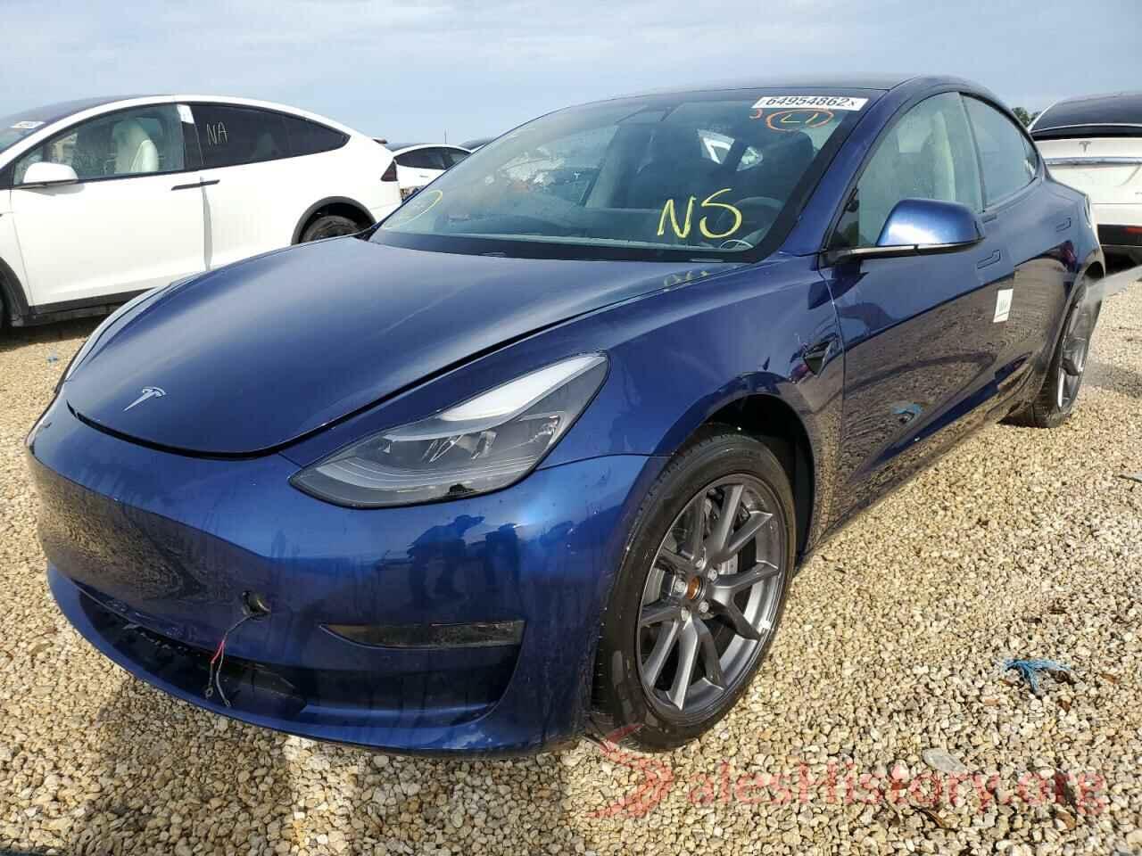 5YJ3E1EBXMF056677 2021 TESLA MODEL 3