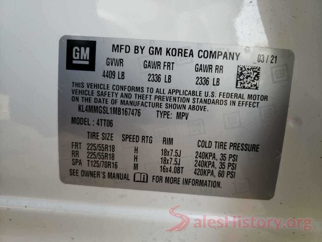 KL4MMGSL1MB167476 2021 BUICK ENCORE