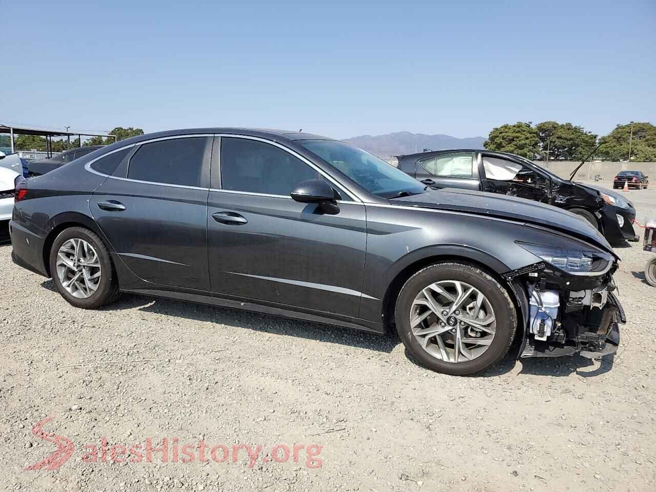2023 HYUNDAI SONATA VIN KMHL14JAXPA319902, rear 3/4 view