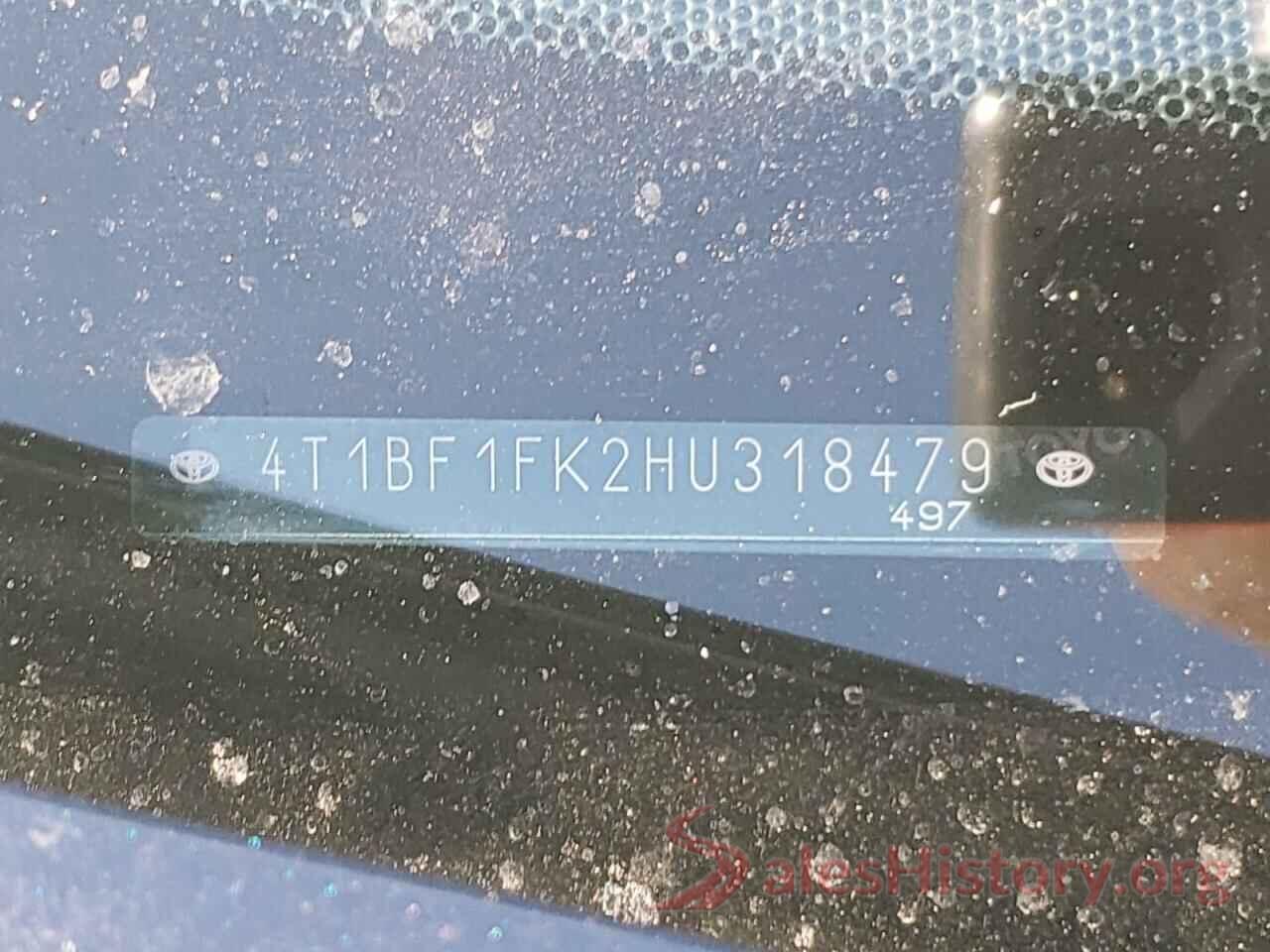 4T1BF1FK2HU318479 2017 TOYOTA CAMRY