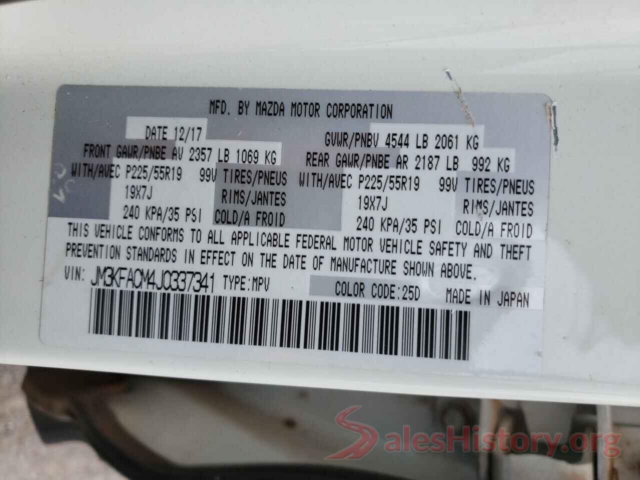 JM3KFACM4J0337341 2018 MAZDA CX-5