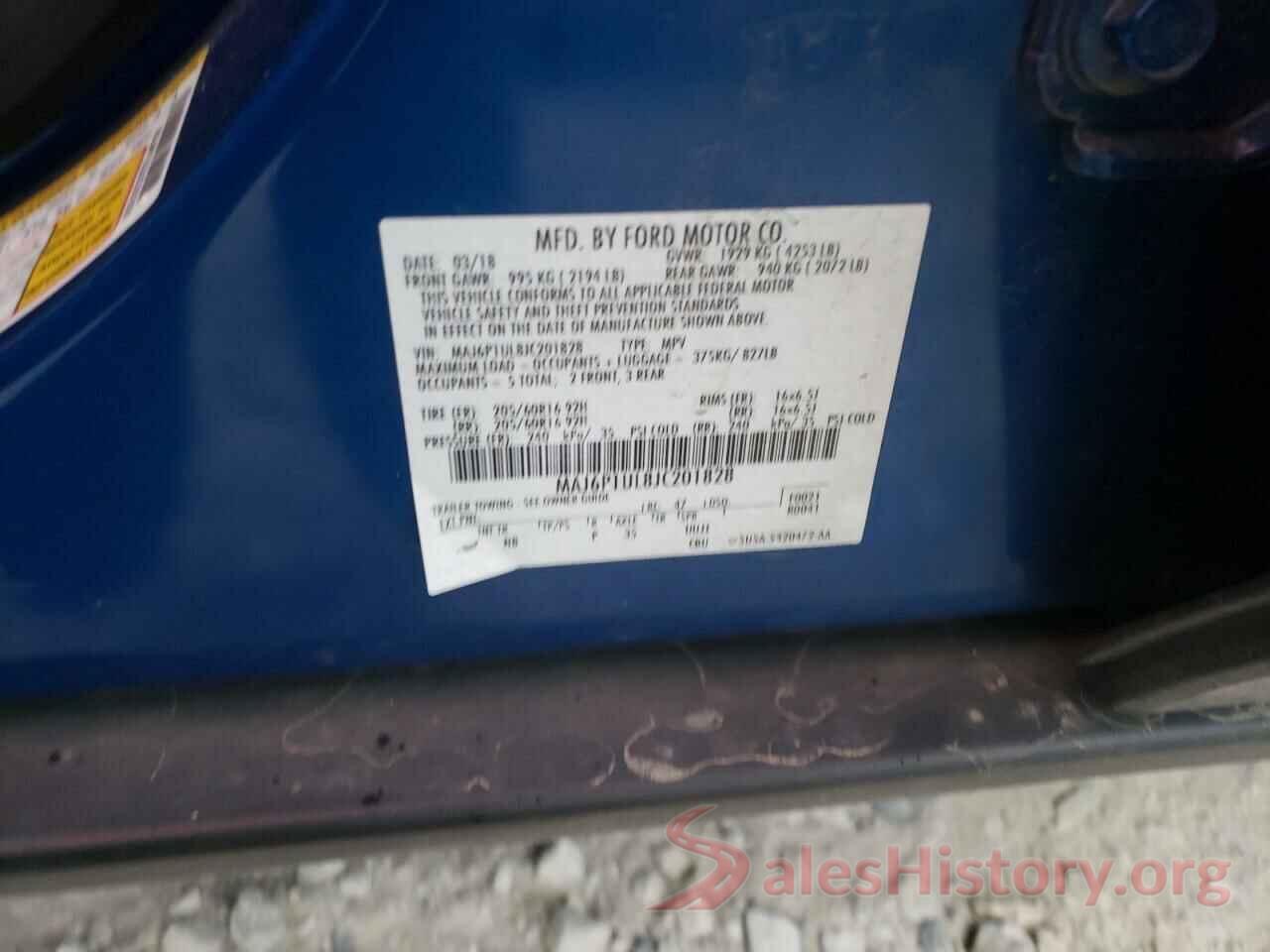 MAJ6P1UL8JC201828 2018 FORD ALL OTHER