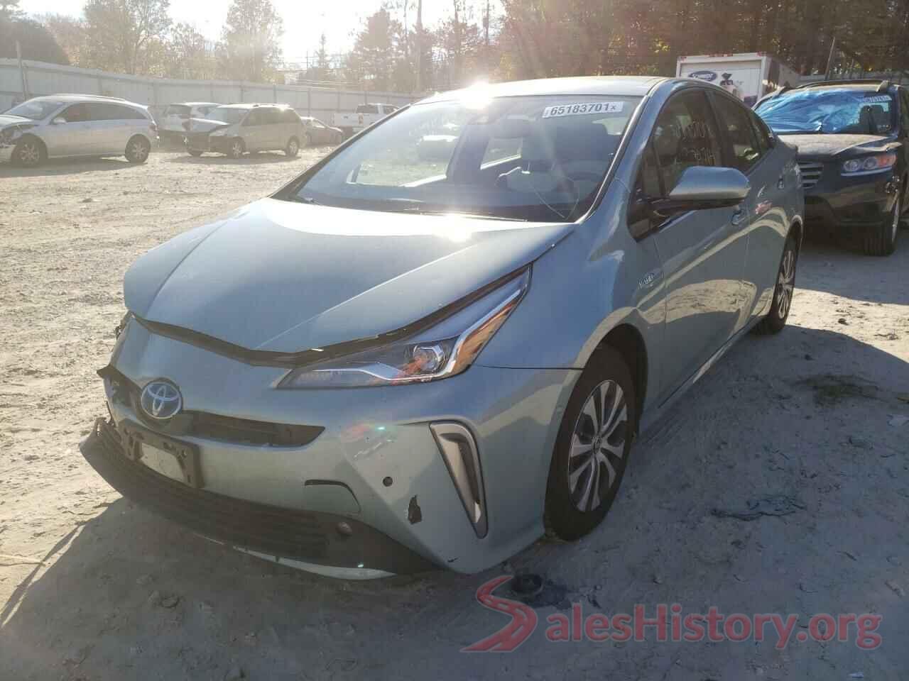 JTDL9RFU0K3001037 2019 TOYOTA PRIUS