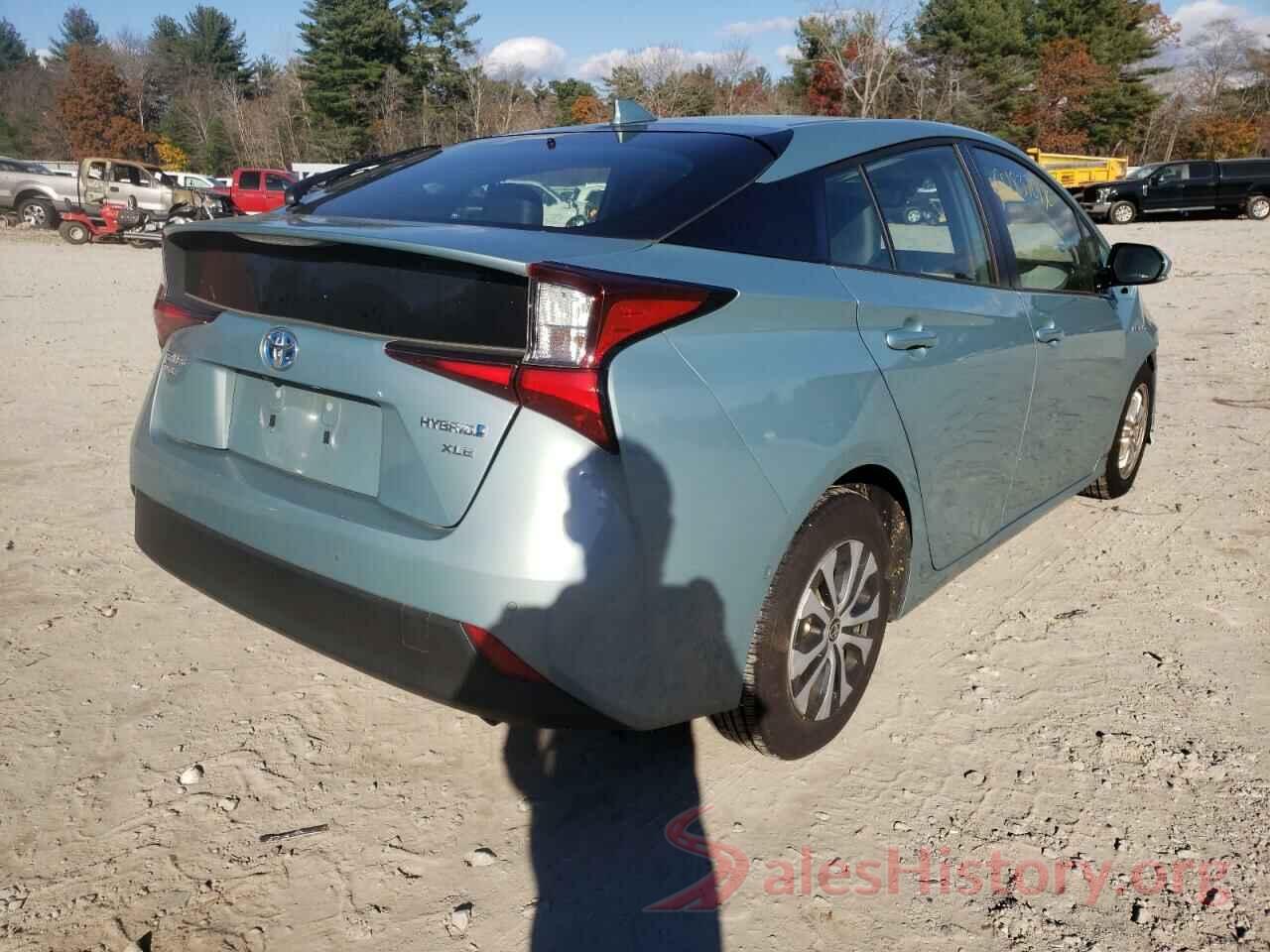 JTDL9RFU0K3001037 2019 TOYOTA PRIUS