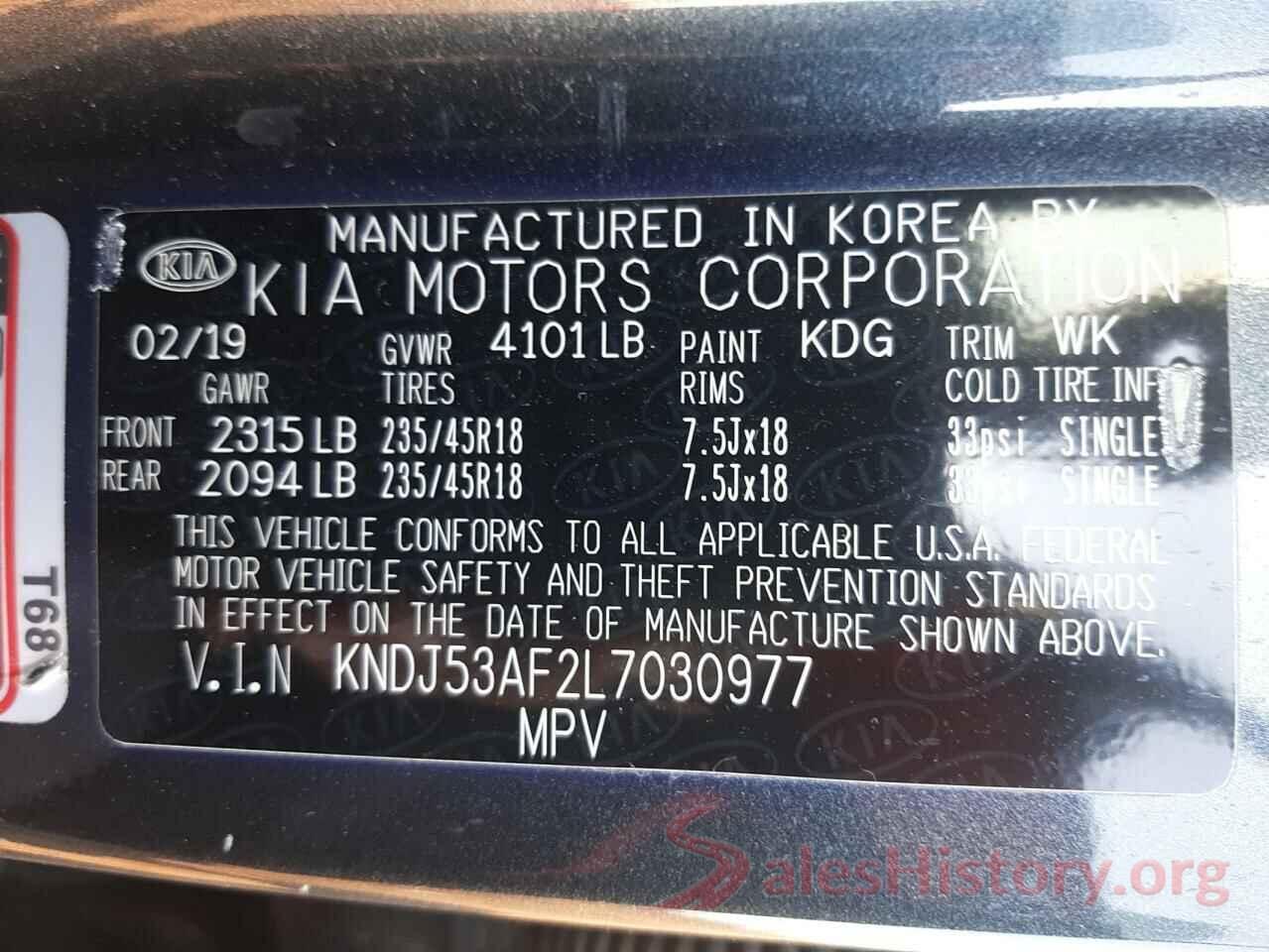 KNDJ53AF2L7030977 2020 KIA SOUL