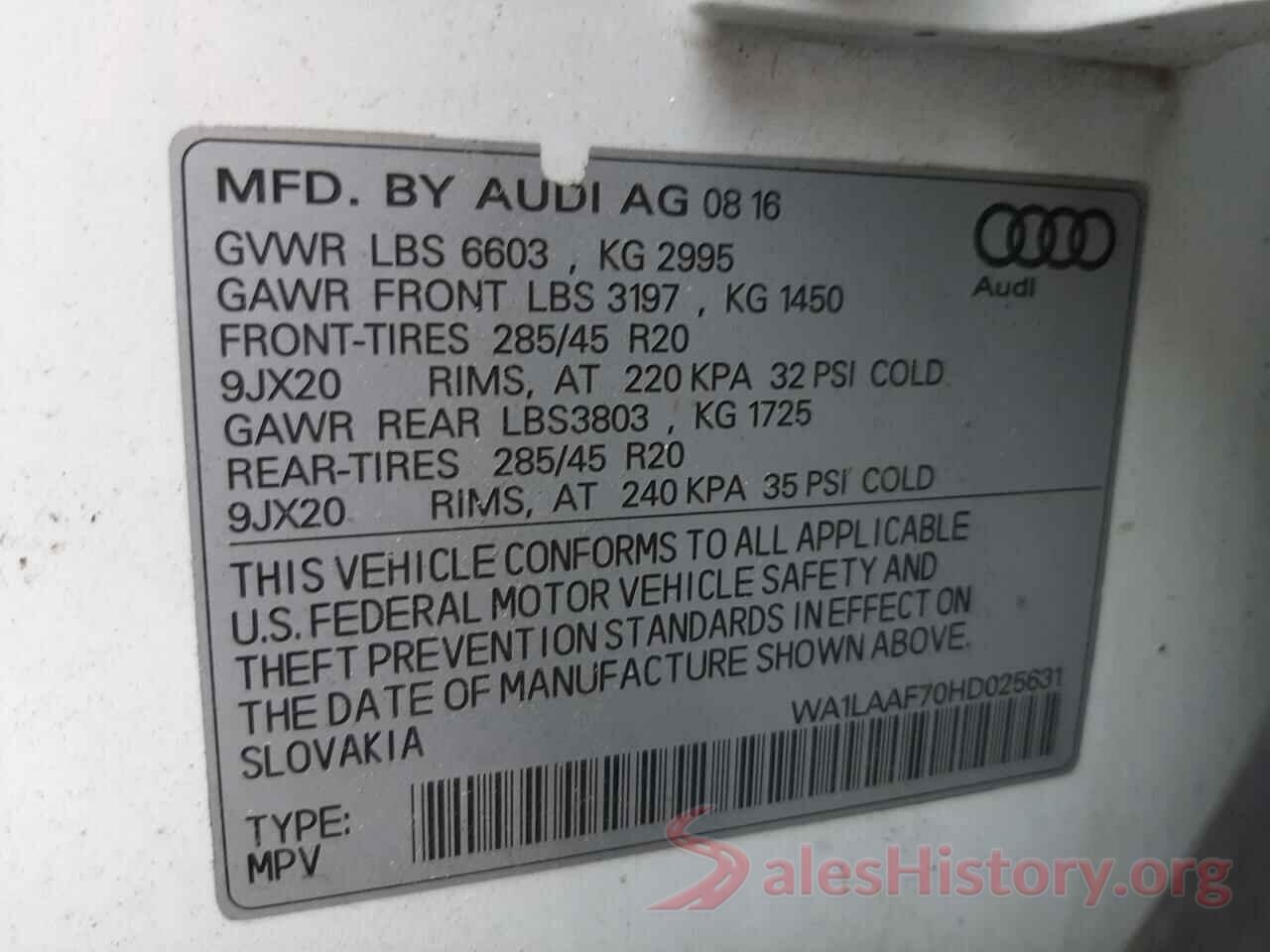 WA1LAAF70HD025631 2017 AUDI Q7