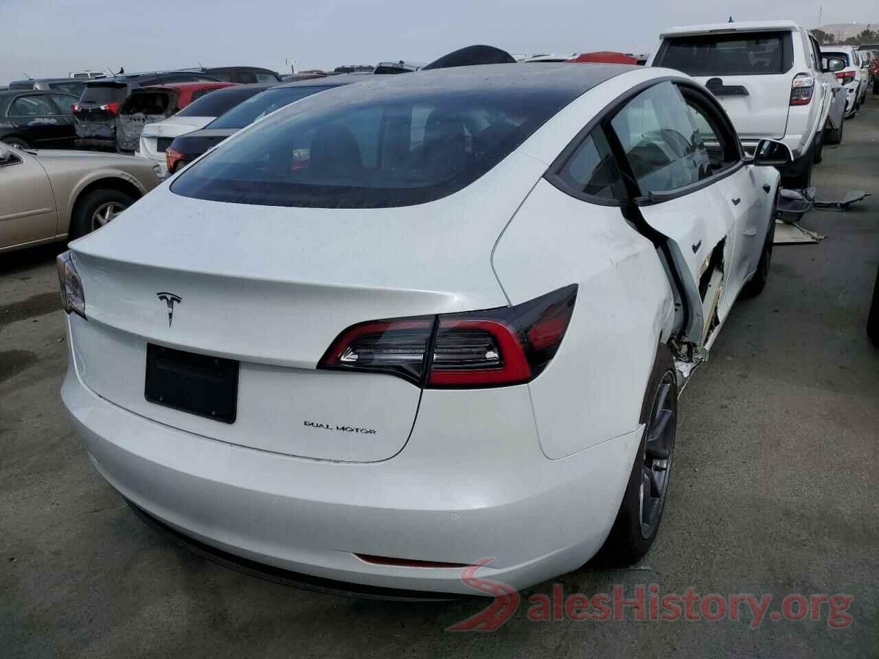 5YJ3E1EB9NF299401 2022 TESLA MODEL 3