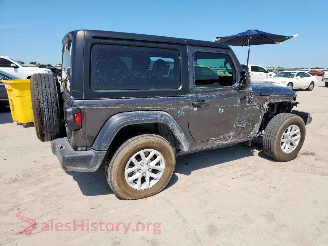 2023 JEEP WRANGLER VIN 1C4GJXAN6PW671629, right side view