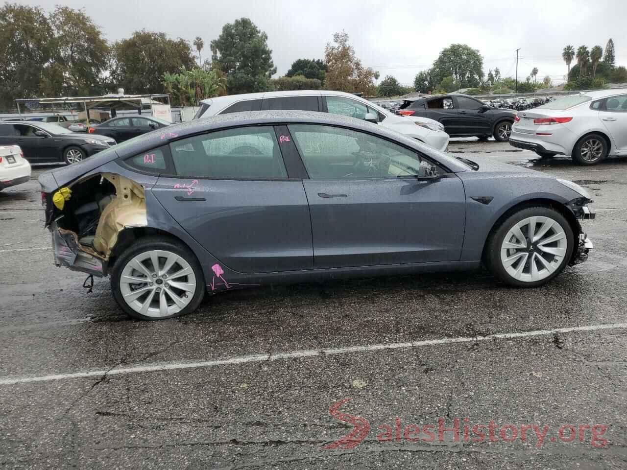 5YJ3E1EBXNF367642 2022 TESLA MODEL 3