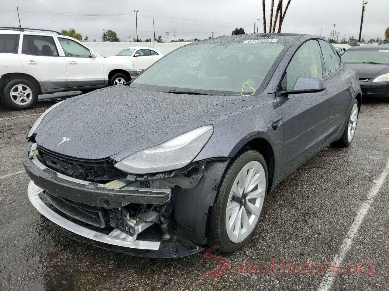 5YJ3E1EBXNF367642 2022 TESLA MODEL 3