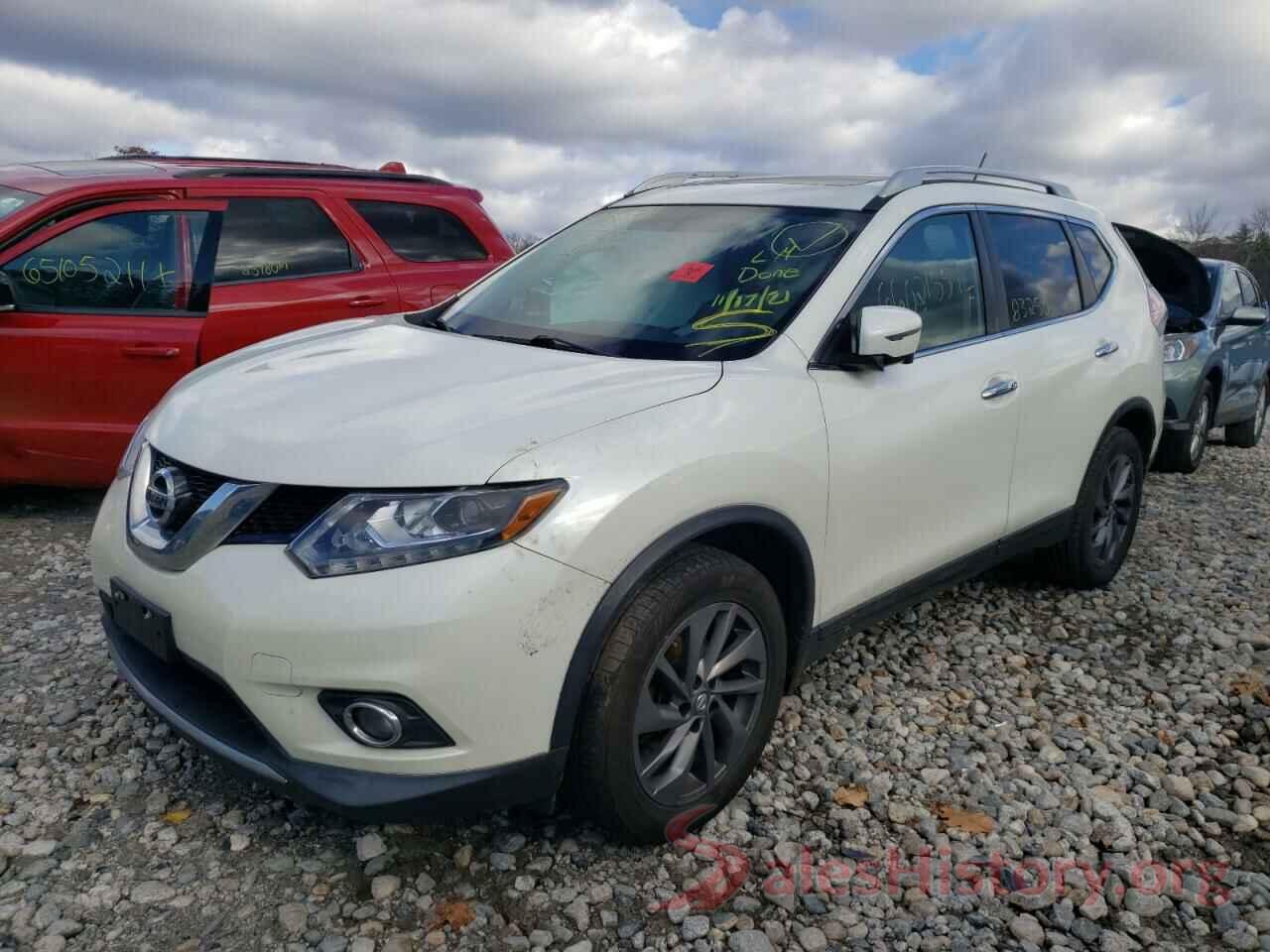 5N1AT2MV7GC780158 2016 NISSAN ROGUE