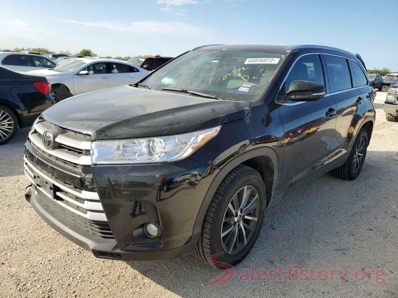 5TDKZRFH8KS551437 2019 TOYOTA HIGHLANDER