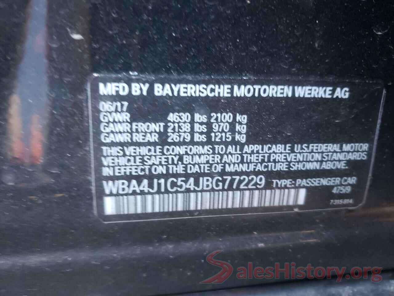 WBA4J1C54JBG77229 2018 BMW 4 SERIES