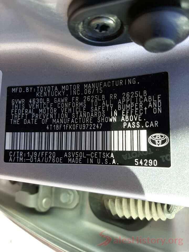 4T1BF1FK0FU972247 2015 TOYOTA CAMRY