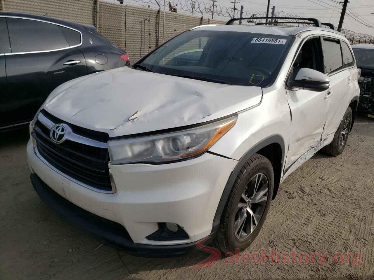 5TDJKRFH2GS255000 2016 TOYOTA HIGHLANDER