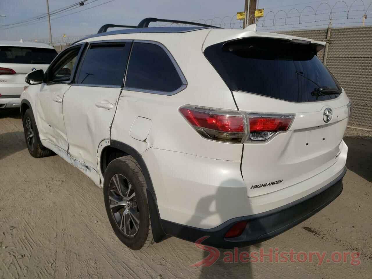 5TDJKRFH2GS255000 2016 TOYOTA HIGHLANDER