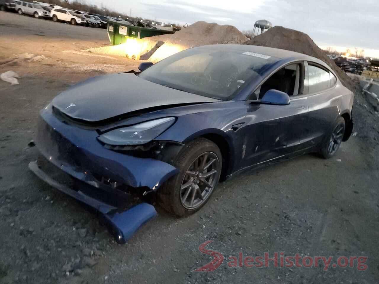 5YJ3E1EB6NF192192 2022 TESLA MODEL 3