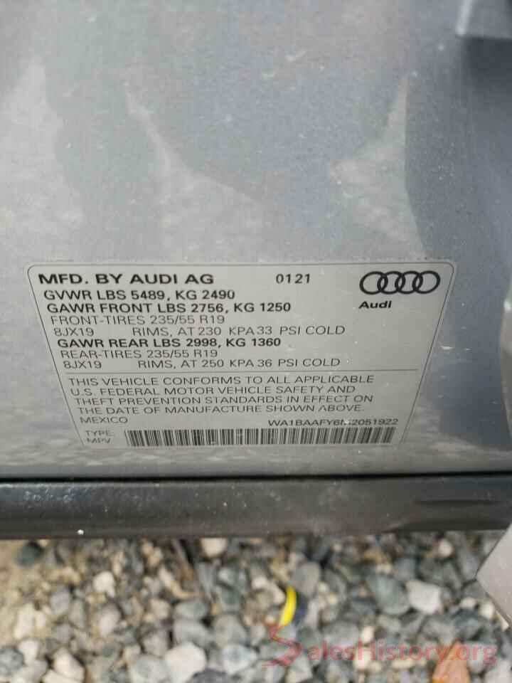 WA1BAAFY6M2051922 2021 AUDI Q5