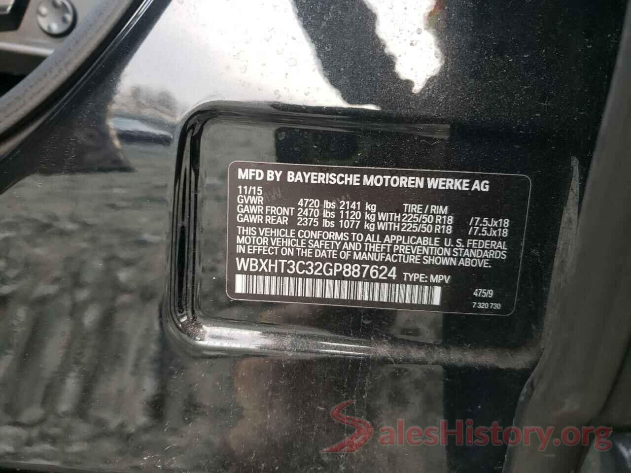 WBXHT3C32GP887624 2016 BMW X1