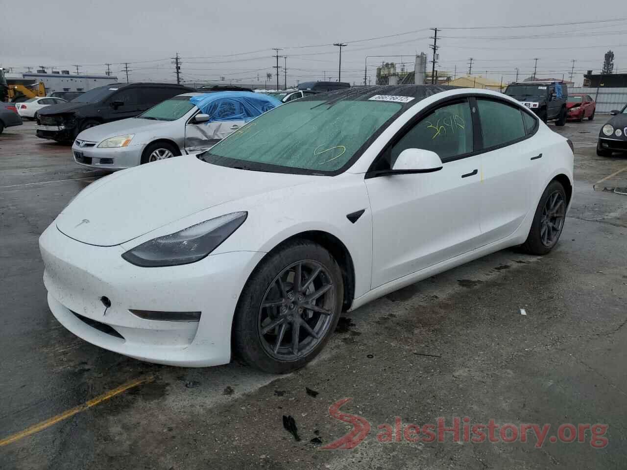 5YJ3E1EB8MF010037 2021 TESLA MODEL 3