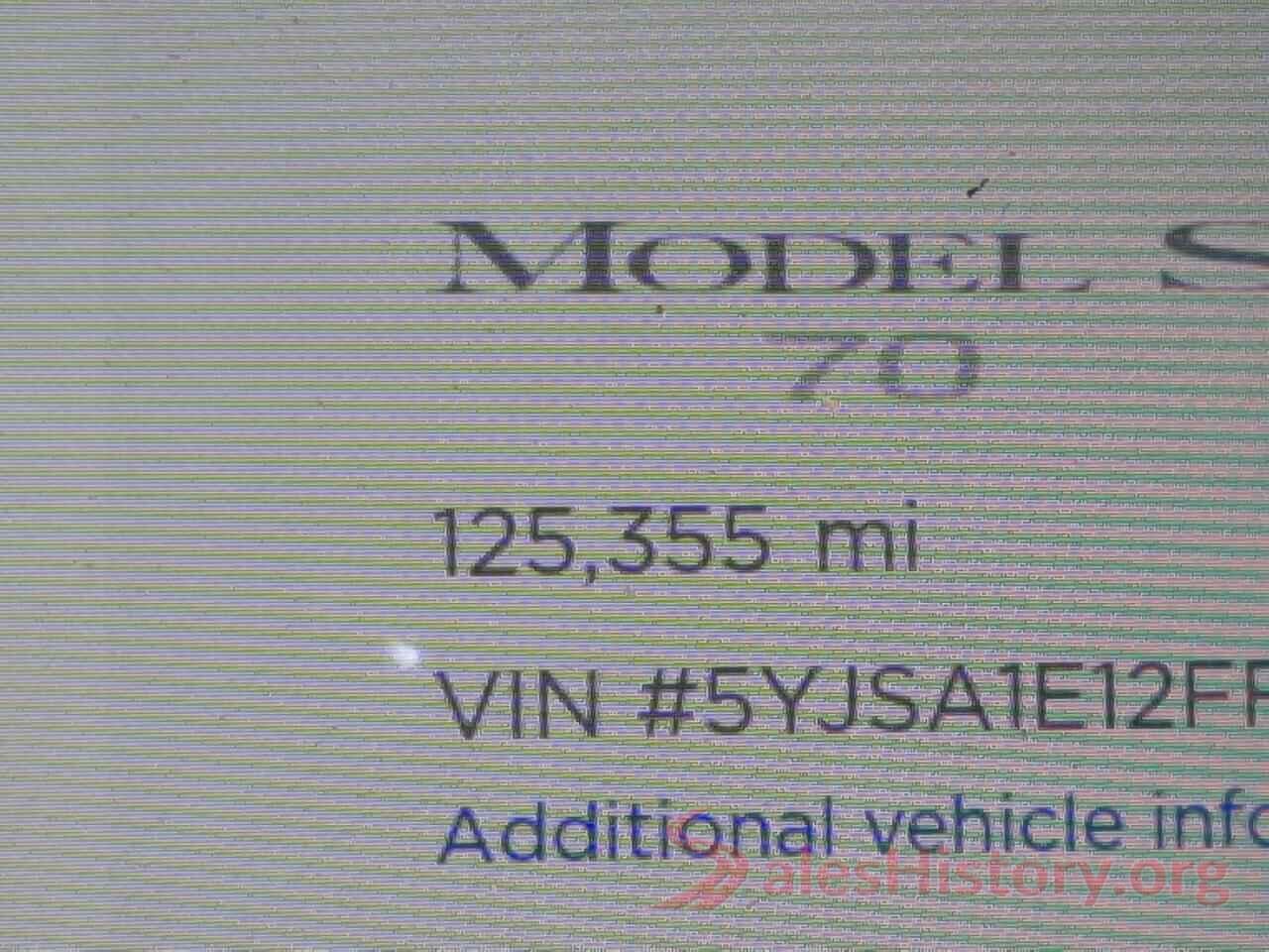 5YJSA1E12FF109521 2015 TESLA MODEL S