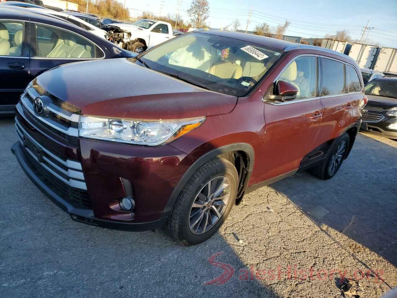 5TDJZRFH3KS743103 2019 TOYOTA HIGHLANDER