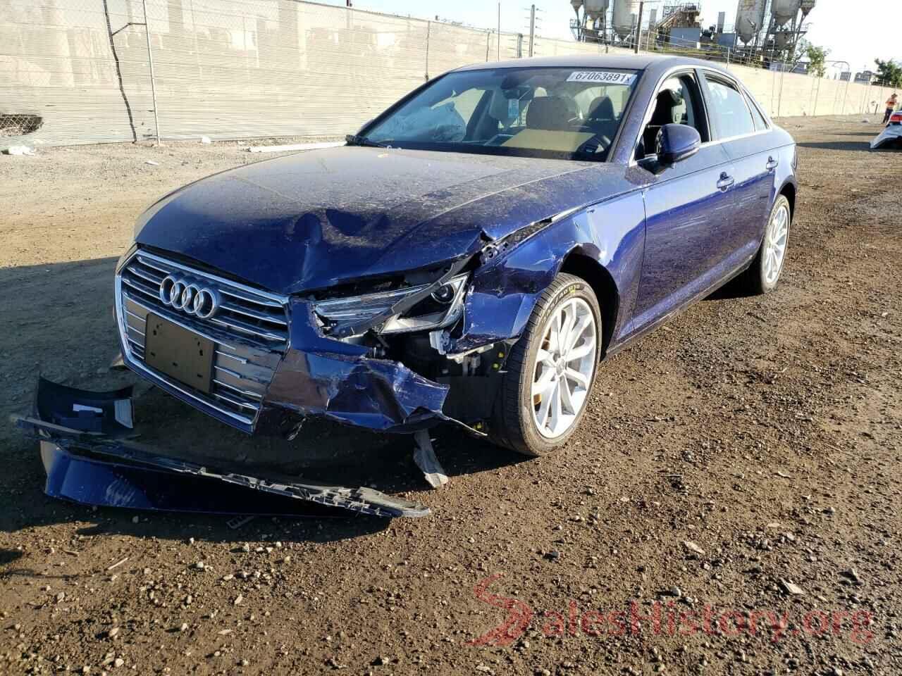 WAUGMAF40KN008234 2019 AUDI A4