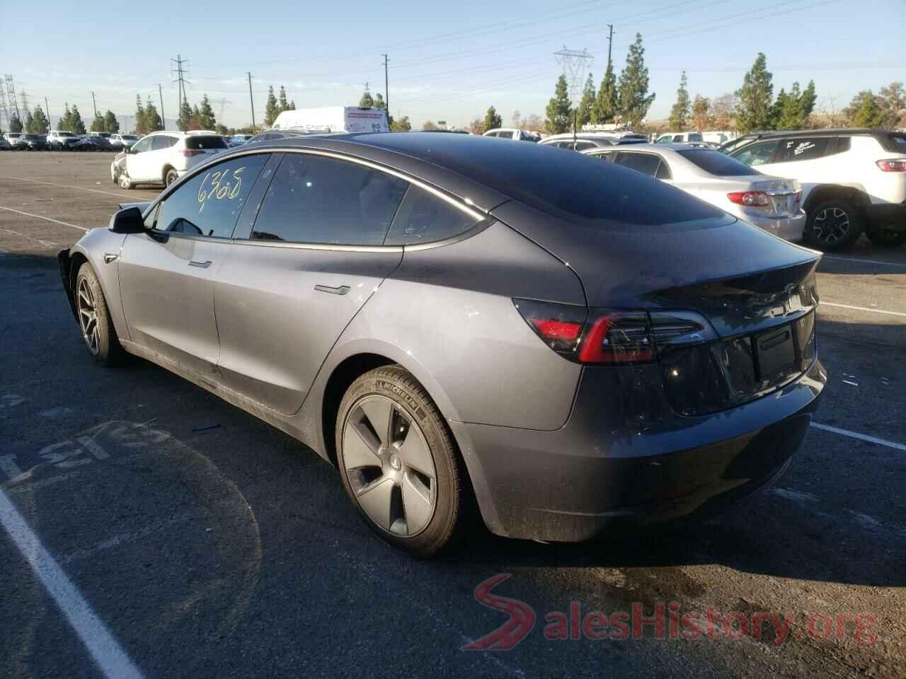 5YJ3E1EB8NF137551 2022 TESLA MODEL 3