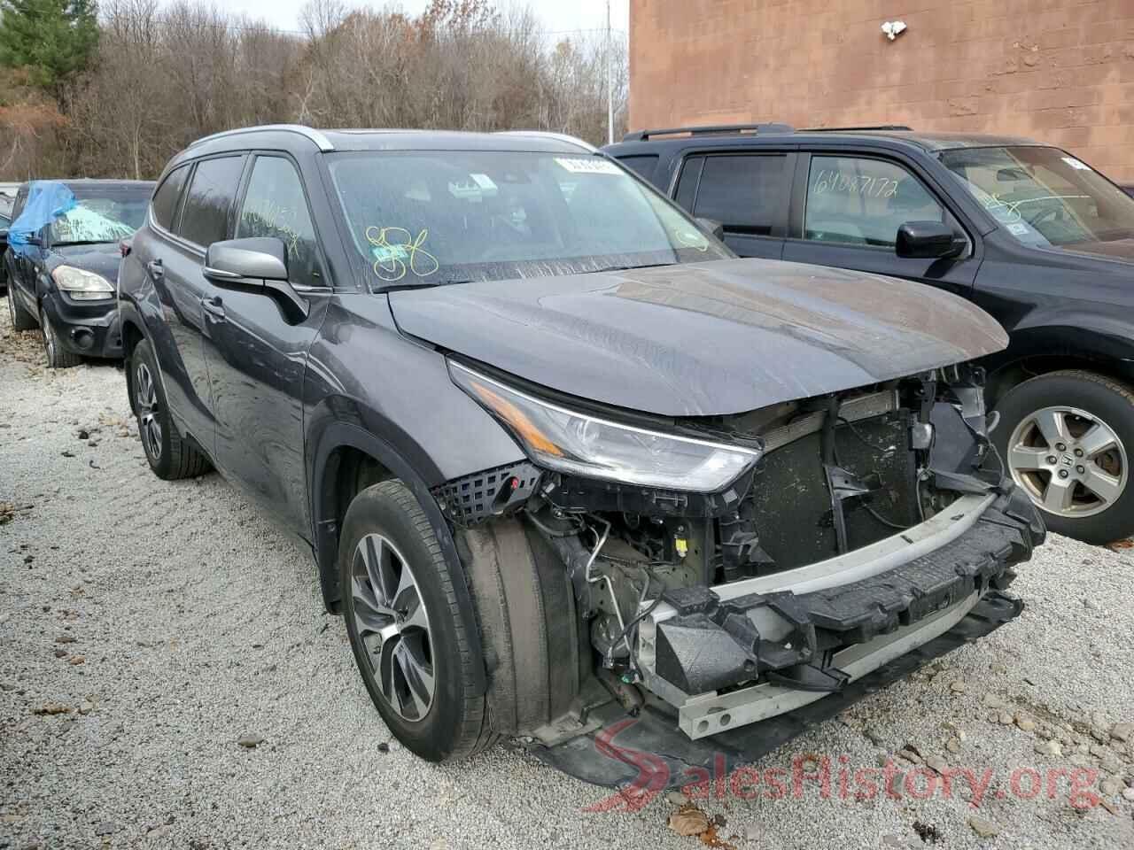 5TDGZRBH3MS535046 2021 TOYOTA HIGHLANDER