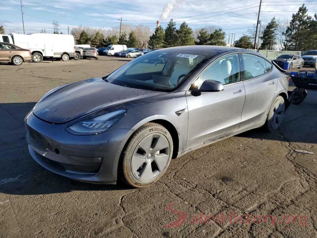 5YJ3E1EB0MF858591 2021 TESLA MODEL 3