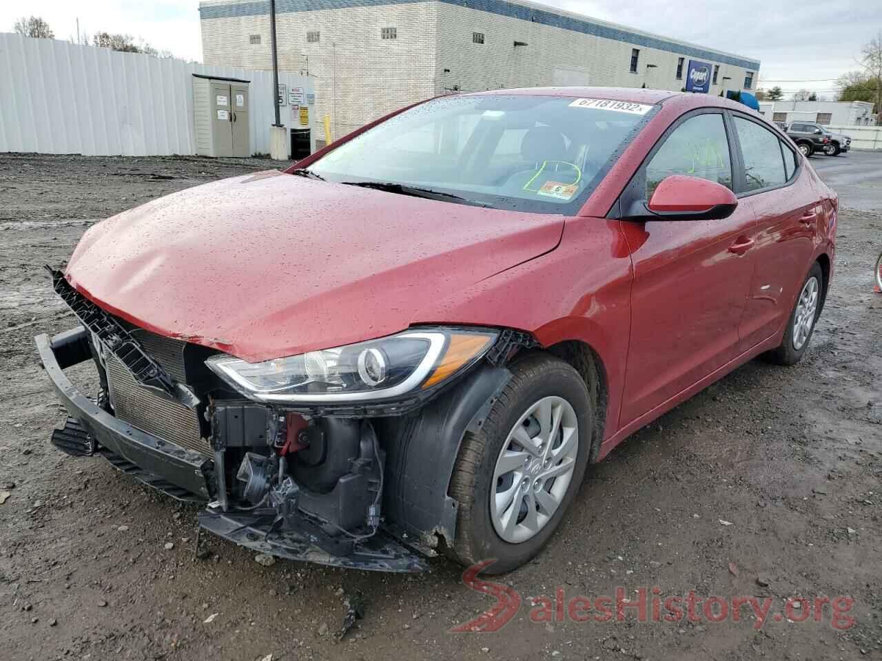 KMHD74LF1HU394595 2017 HYUNDAI ELANTRA