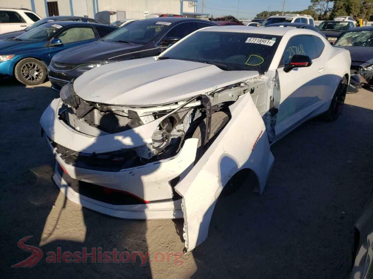 2020 CHEVROLET CAMARO VIN 1G1FB1RX6L0149035, front view