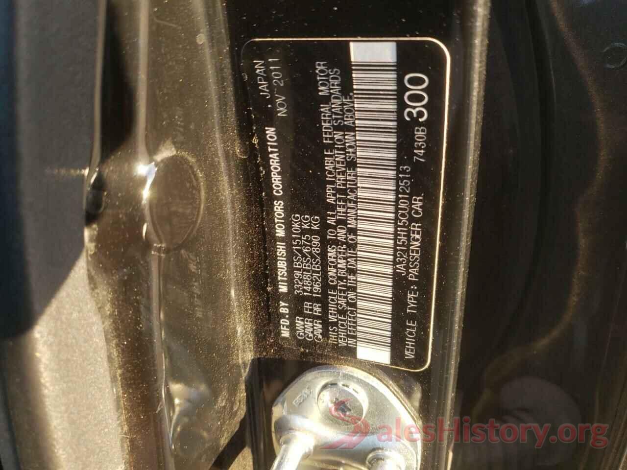 JA3215H15CU012513 2012 MITSUBISHI ALL OTHER