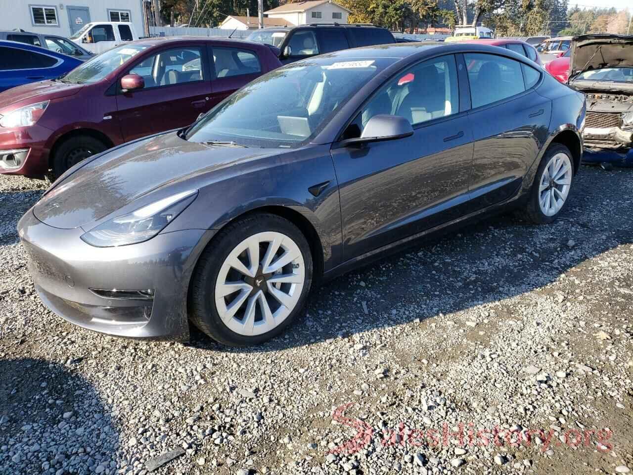 5YJ3E1EB2NF361267 2022 TESLA MODEL 3