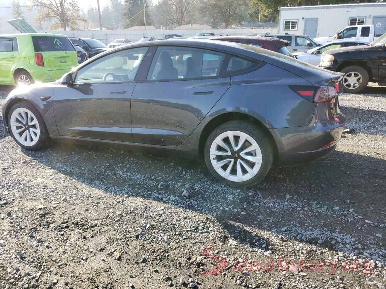 5YJ3E1EB2NF361267 2022 TESLA MODEL 3