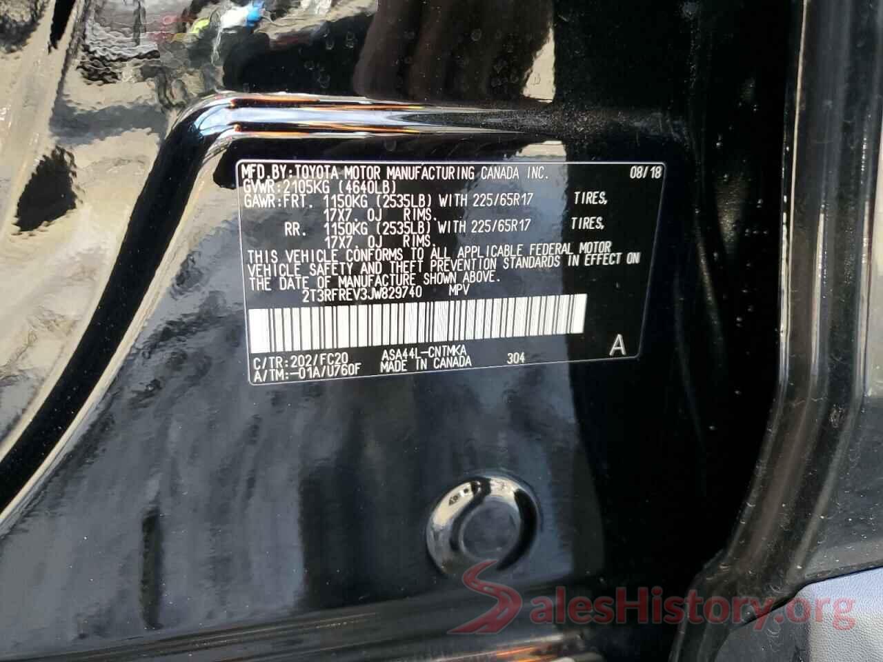 2T3RFREV3JW829740 2018 TOYOTA RAV4