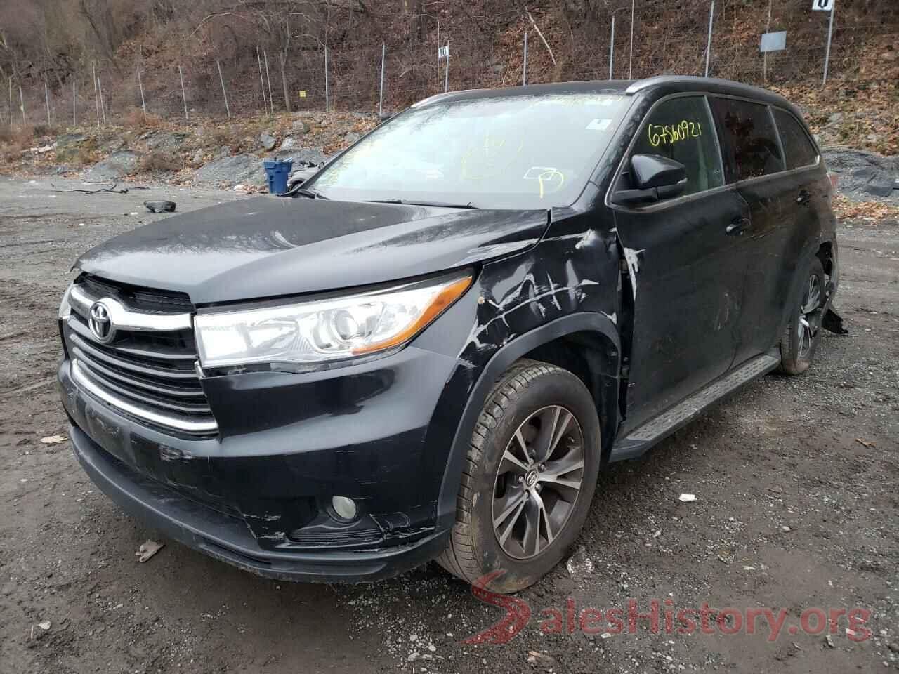 5TDJKRFH6GS250110 2016 TOYOTA HIGHLANDER